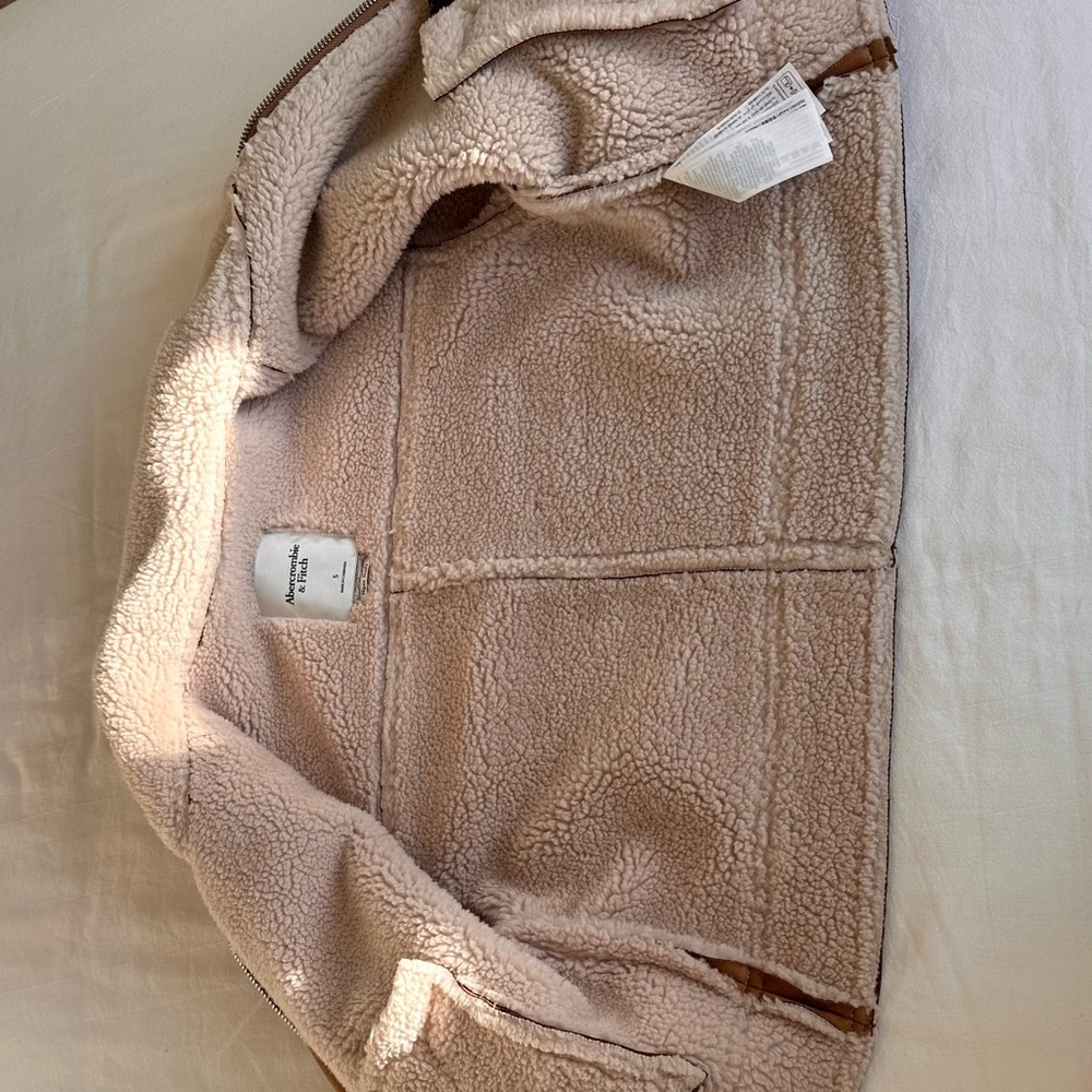 Vegan Suede Shearling Coat - Picture 8 of 11